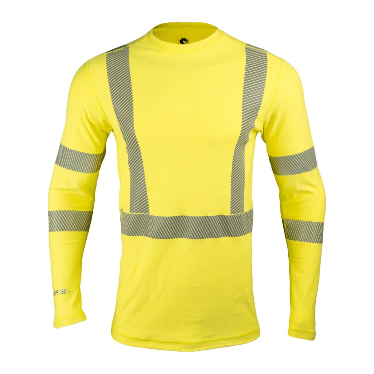 DragonWear Pro Dry Tech Hi-Vis Long Sleeve Shirt in Hi-Vis Yellow